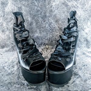 Y.R.U. x Dolls Kill Ballet Bae Platforms